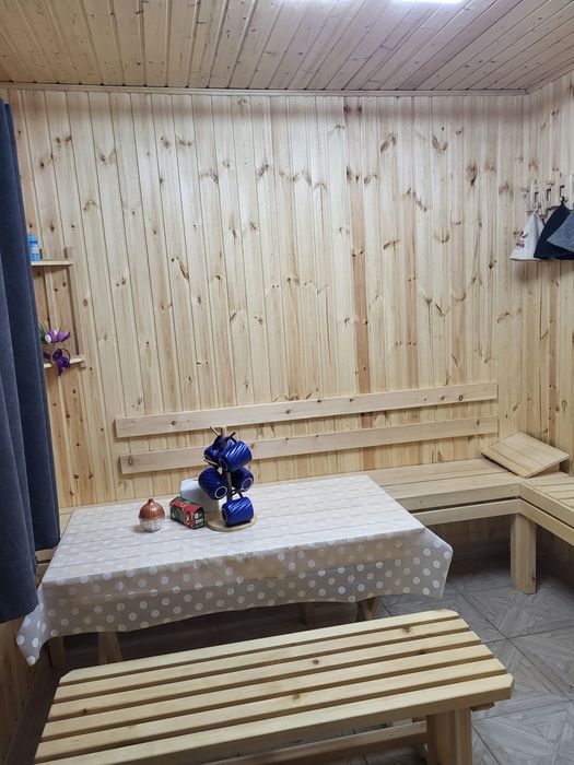 Новая семейная баня на дровах