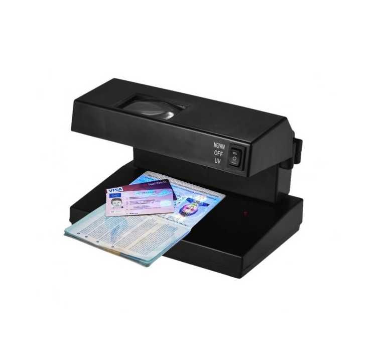 Професионален UV Детектор за банкноти и документиAD-2138 с Лупа