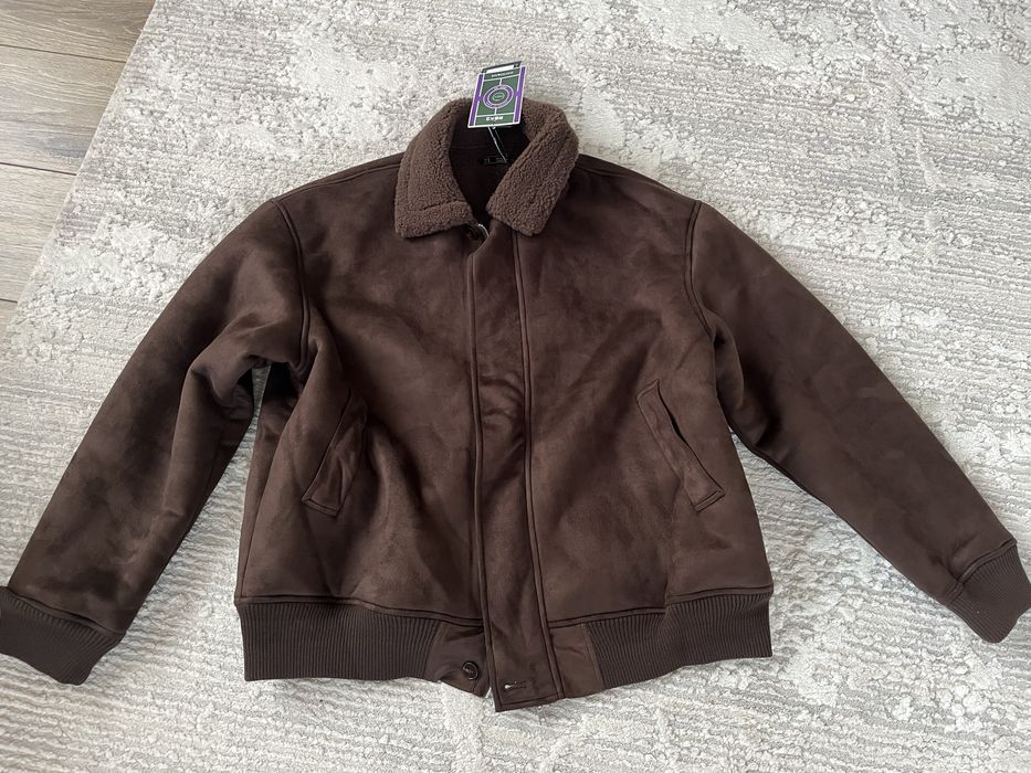 Дубленка коричневого цвета