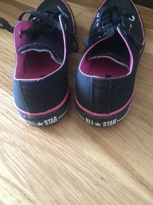 Tenisi converse/all stars 39 negru cu roz