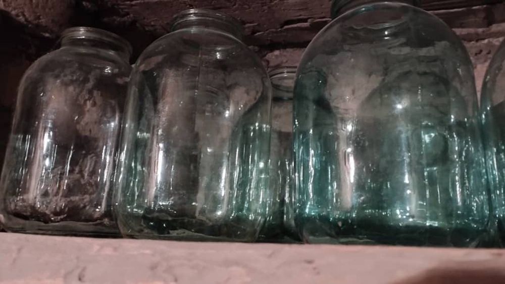 Банки разные стекляные