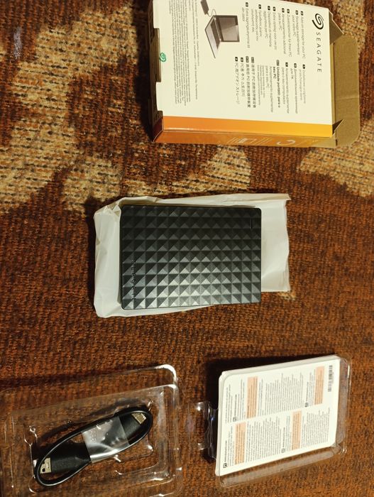 Външен твърд диск Seagate Expansion Portable 2TB, USB 3.0, Черен