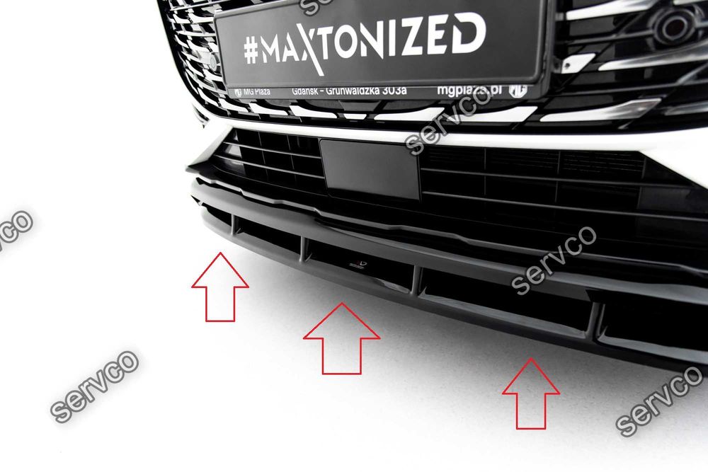 Prelungire splitter bara fata MG HS Mk2 2024- v1 - Maxton Design