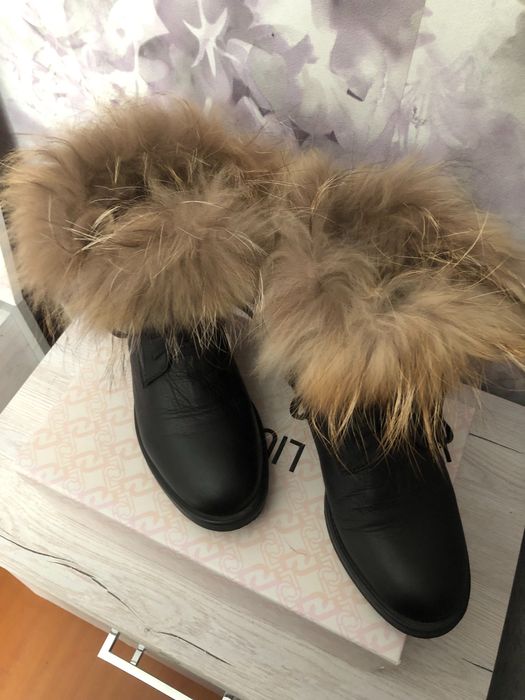 Намалена цена!!!Боти естествена кожа и естествен косъм