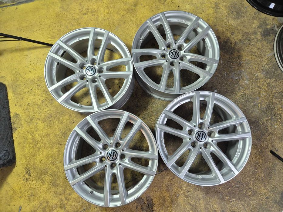 4 Jante Aliaj 5x112 17'' OEM BMW Seria 3 G20 G21 Seria 5 G30 G31 / VW Golf Passat Touran Sharan Caddy Tiguan T-ROC / Skoda Octavia Superb Kodiaq !