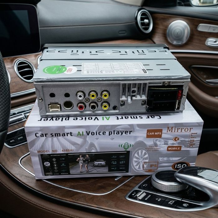 Авторадио Pioneer 4168T 1DIN с 4.1" Сензорен екран  Bluetooth  3x USB Mirror Link  Камера за задно виждане MP5 плеър FM Радио