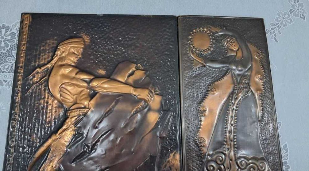 Чеканка советская. Настенное панно.