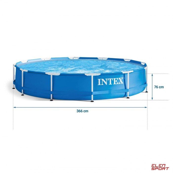 Intex бассейн 3.66х76 см Каркасный 6503 литр