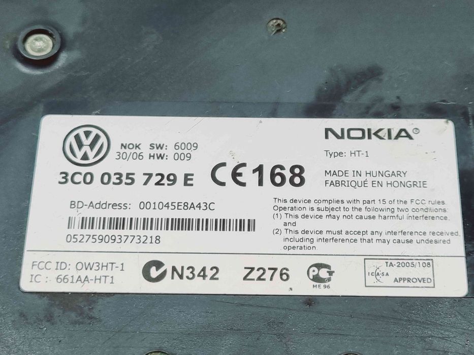 Modul bluetooth Volkswagen Passat B6 Variant (3C5) [Fabr 2005-2010]