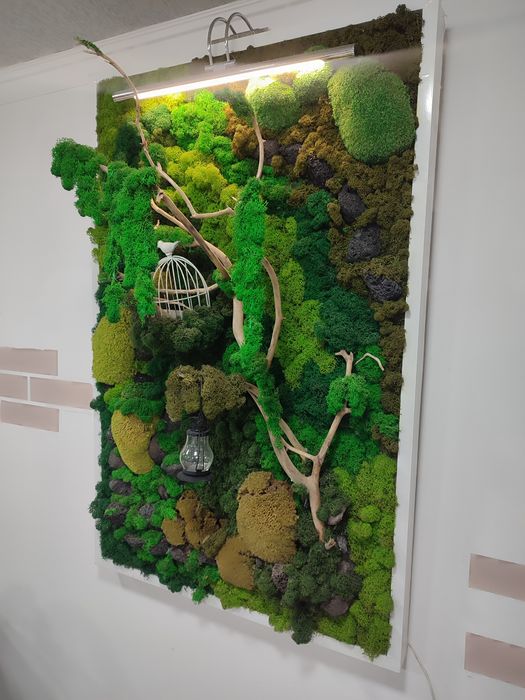 Пано Стабилизированный Мох ,Пано Море Эпоксидная Смола & Мохе