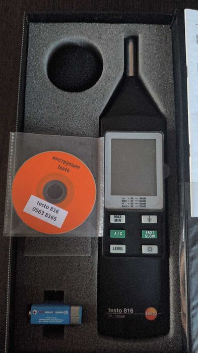 Шумомер Testo 816 для СБКТС лаборатории