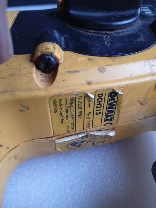 Rotopercutor dewalt 18v defect