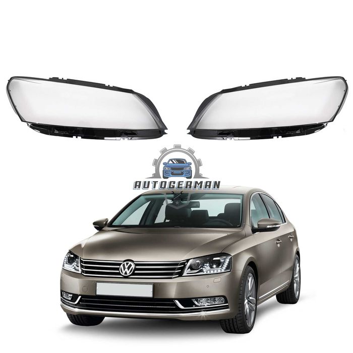 Капаци фарове Volkswagen VW Passat B7 (12-16) стъкло фар крушки Фолксваген Пасат Б7 xenon
