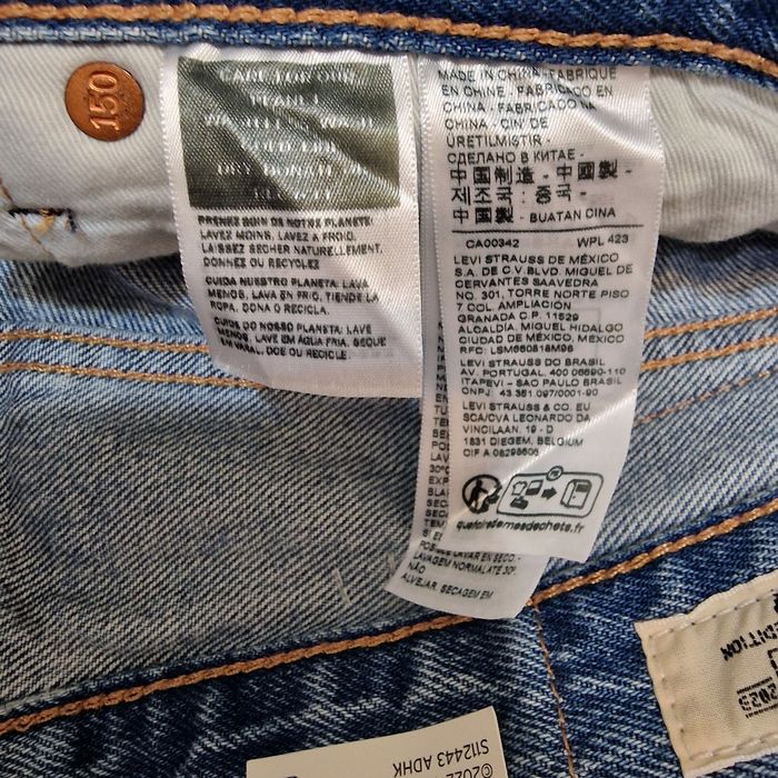 Original Levi's Men's 501 150th Year Aniversary Blue Denim Jeans