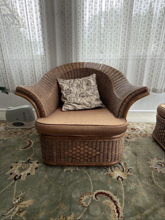 Диван и кресла из ротанга