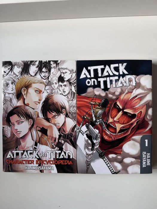 Манга attack on titan vol.1 и AOT character encyclopedia