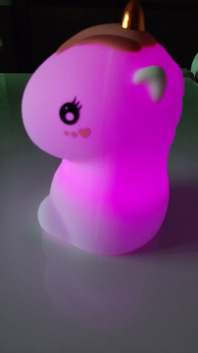 Светодиодна детска нощна лампа,, Еднорог""