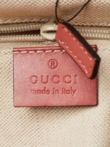 Gucci Beige/Pink Diamante Canvas Medium Sukey Bag