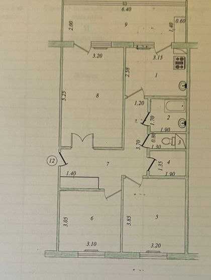 Срочная продажа!!! Куйлюк массив 5  3/4/5 78м2