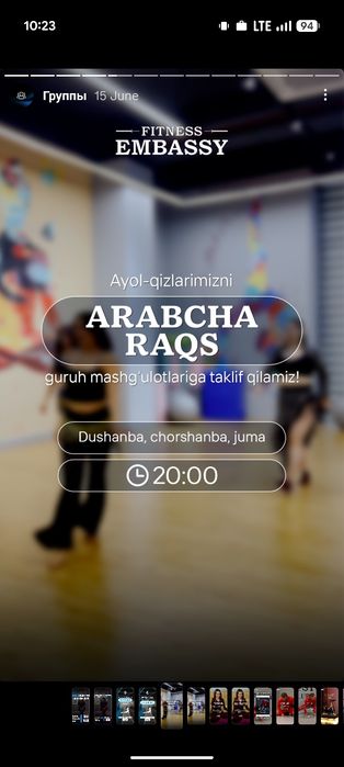 Fitness Embassy ayollar uchun 10 oy