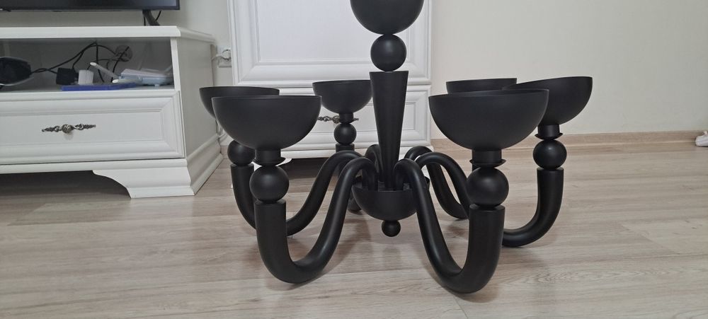 Candelabru Bon Bon SP6, negru, din metal