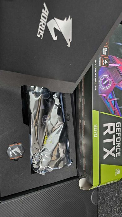 Placa video Gigabyte  Aorus Master Rtx 3070 , Ecran Lcd la cutie