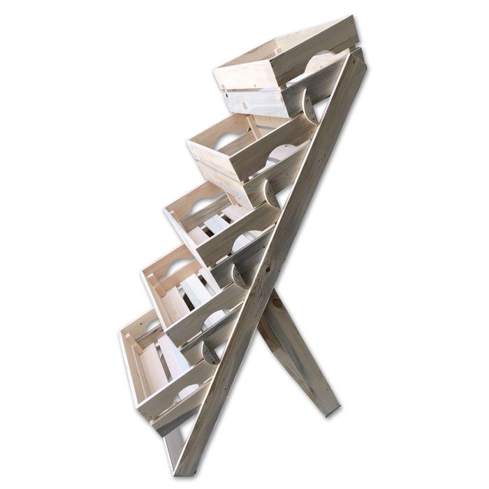 стъпаловидни стелажи за магазини и плод и зеленчук