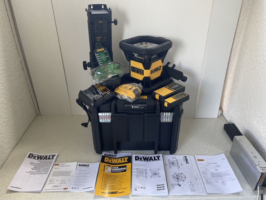 DeWALT DCE079D1G-QW 18V.  Nivela Laser Profesional Rotativ,  360° Grade, Laser Verde. (Raza : 600m.) Original Nou !