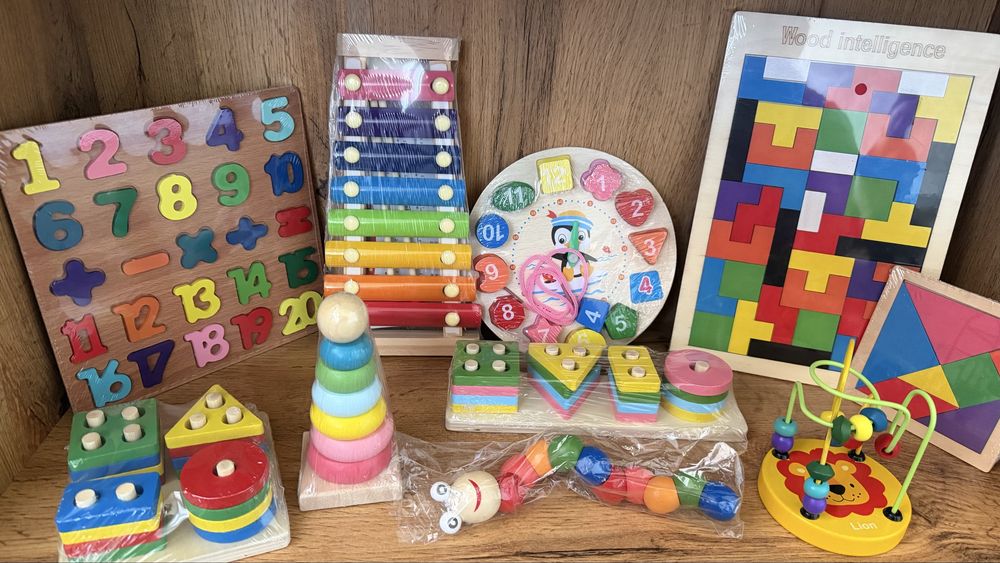 Montessori nabor • bolalar uchun rivojlantiruvchi o’yinchoqlar