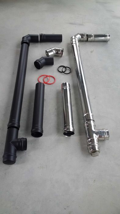 Кюнци и димоотводни тръби за печки на дърва и пелети