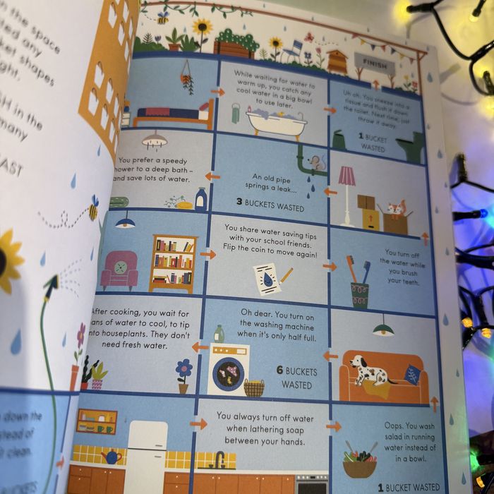 Carte cu activitati pentru copii “think green activity book” usborne