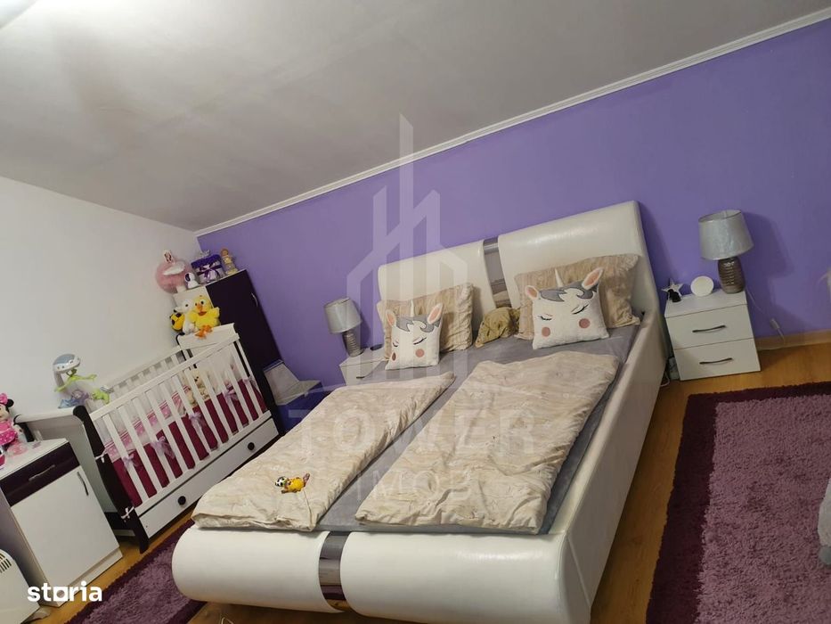 Apartament spațios 3 camere, 99 mp, mobilat și utilat, cu pod – etaj 2