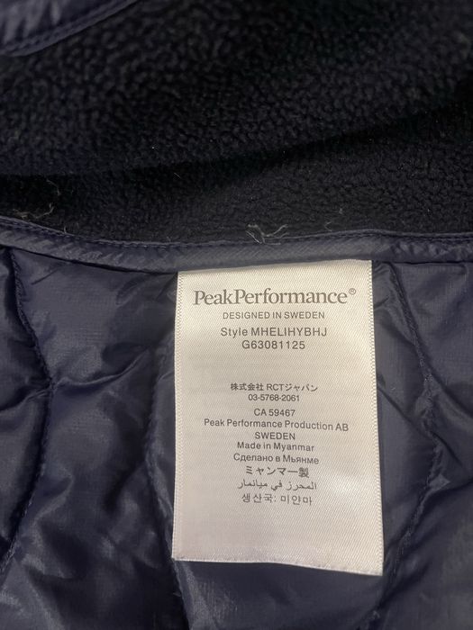 Geacă drumeții/trekking Peak Performance M Helium Hybrid - cu puf - L