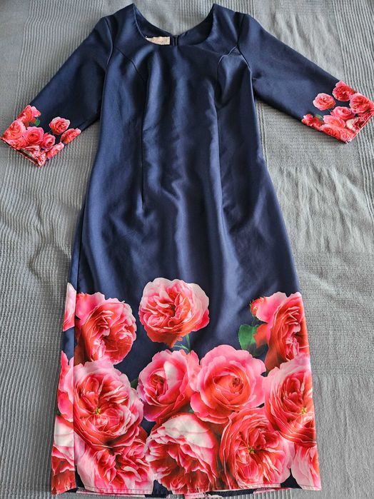 Vand rochie office imprimeu floral