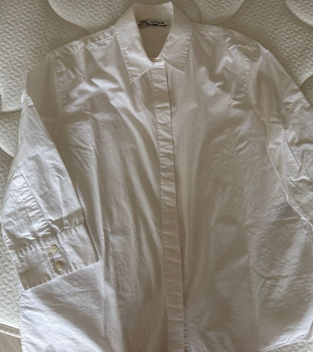 Женская белая рубашка ZARA