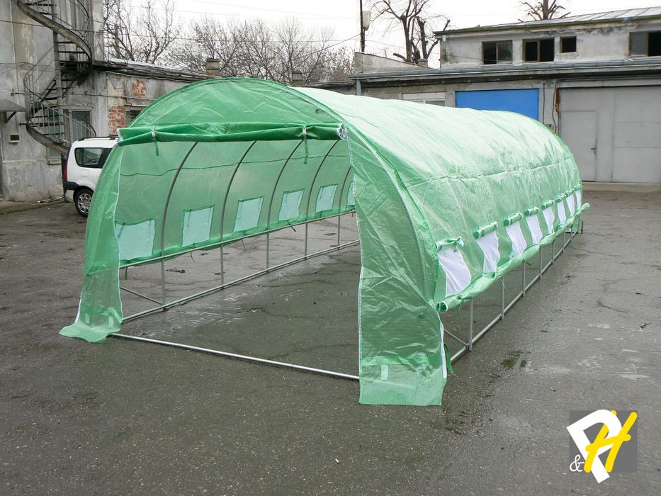 Оранжерия 6х3 7х3 или 8х3 - армиран РЕ 180g/m2 - Парник
