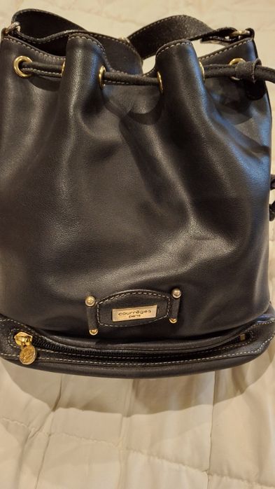 Courreges Paris  дамска чанта естествена кожа