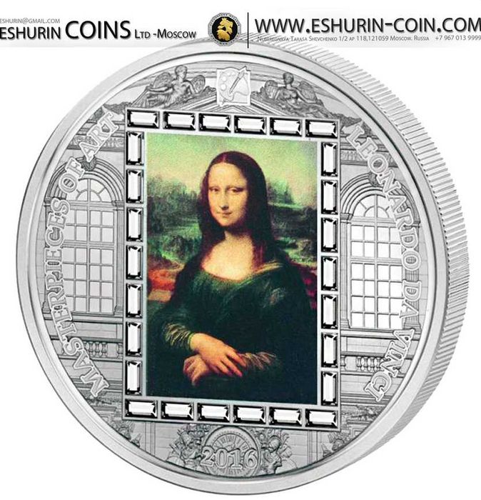 Vand moneda de argint 999,  editie limitata Mona Lisa