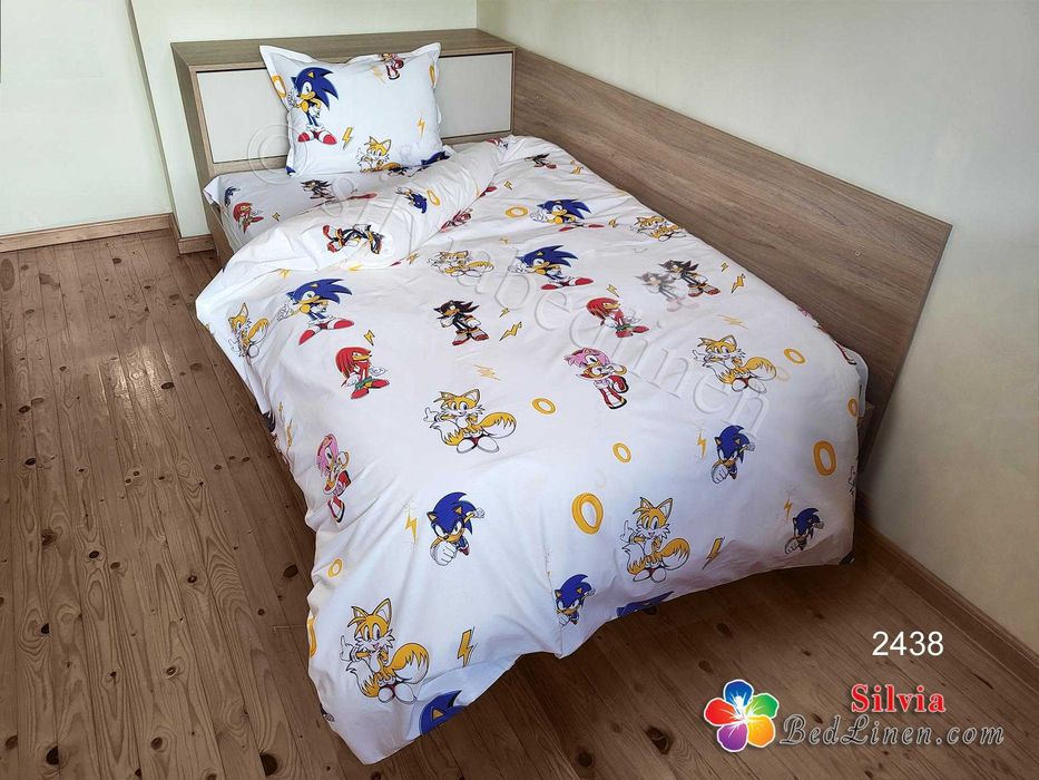 Детско спално бельо ранфорс Лабубу, Лило и Стич, Соник