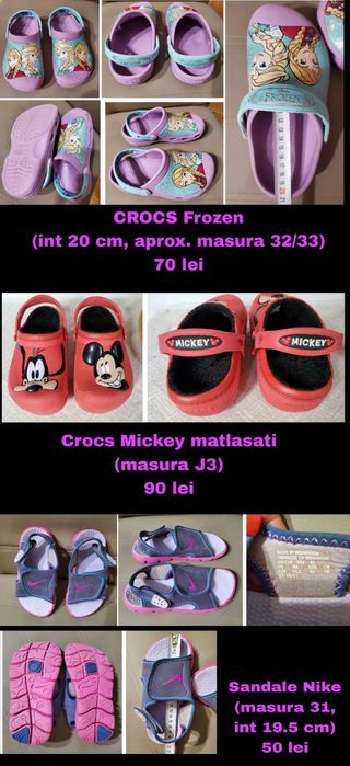 Slapi Adidas Crocs 23-35