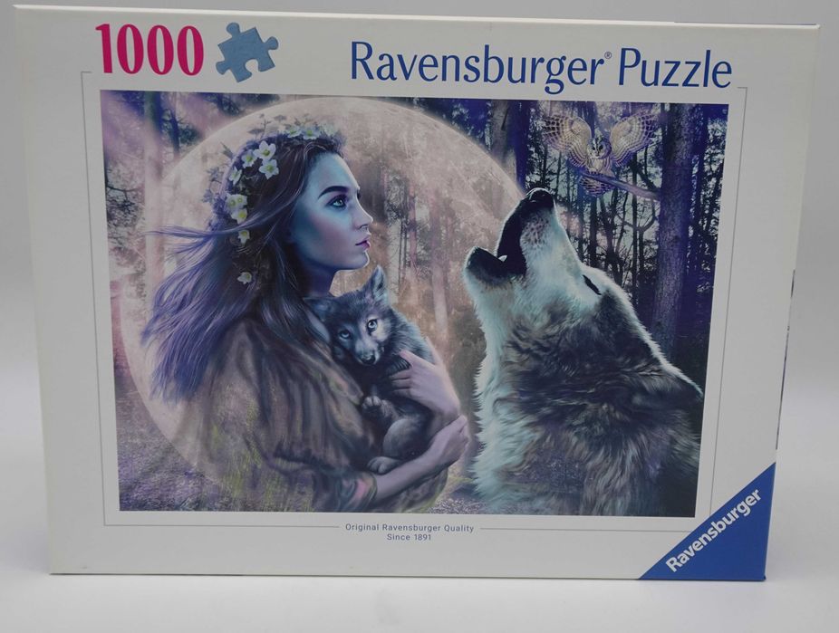 Puzzle Ravensburger - Moonlight Magic: Zeița și Lupii, 1000 piese