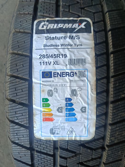 Нови зимни -19цола-285/45:255/50-"GRIPMAX"-с монтаж и баланс