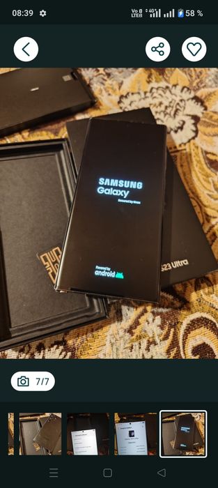 Samsung S23 ultra fisurat capac spate 12/512 GB