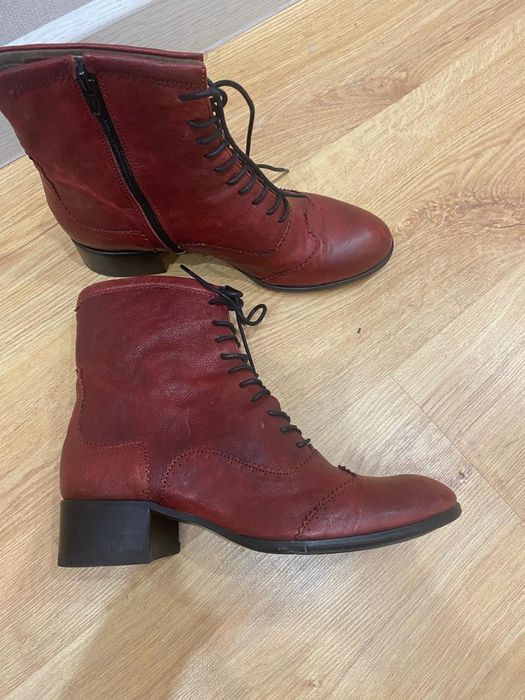 Продам кожаные сапожки, Франция