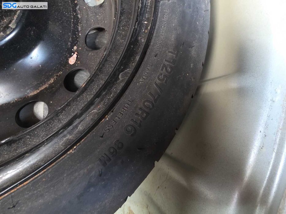 Janta Roata Rezerva Slim 125 70 16 R16 Skoda Superb 1 2001 - 2008 PCD 5x112 CB 57.1 [Q10357]