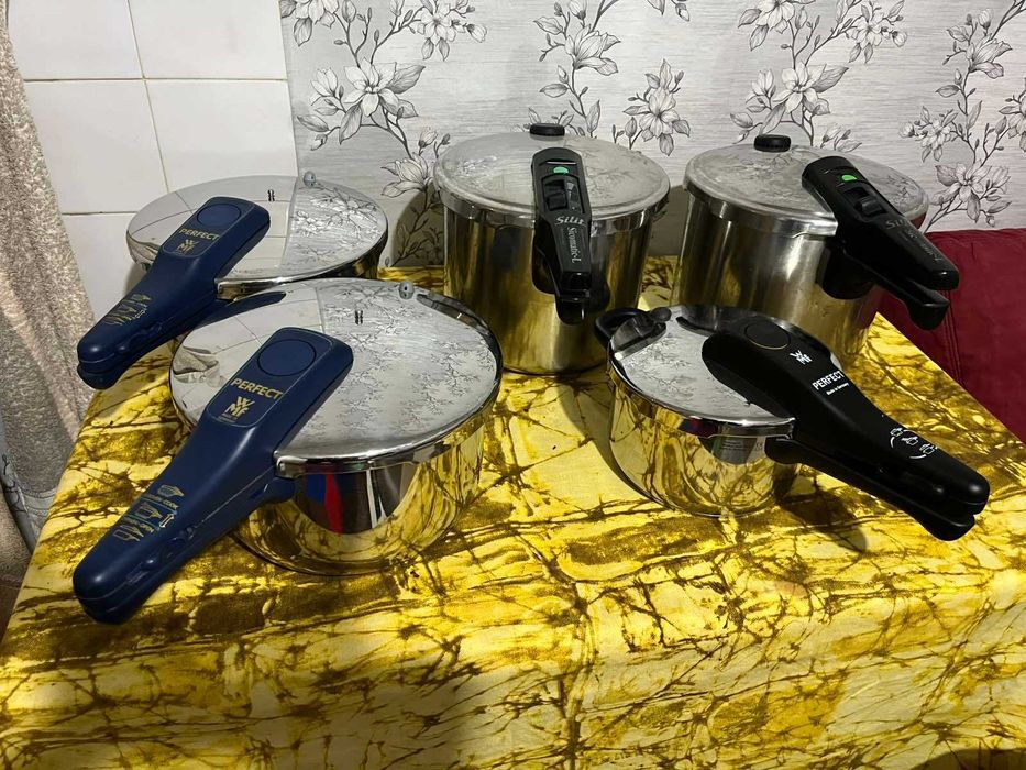 тенджера под налягане на марките Silit Германия и Cooking Crew