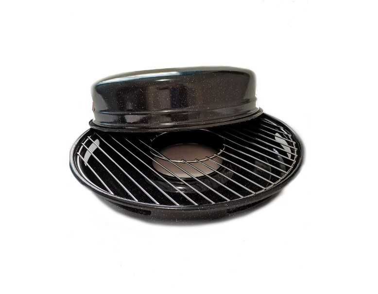 Tigaie grill pentru aragaz, email, 31 cm, Ves