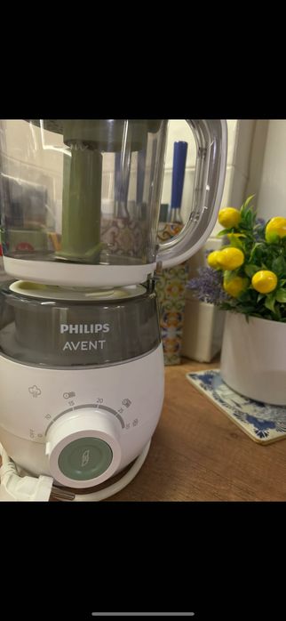 Philips Avent - Уред за готвене на пара с блендер 4в1