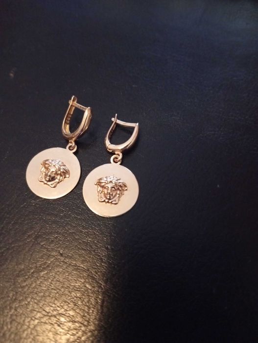 Gianni Versace Medusa cercei din Aur 14 K / 585 greutate 3.82g - Italy