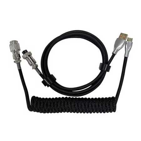 Vand cablu spiralat/coiled cu usb C/A pentru tastatura mechanica